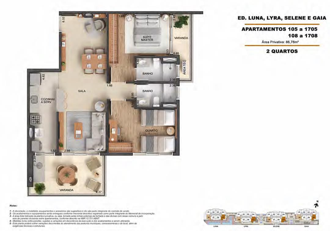 Apartamento, 2 quartos, 90 m² - Foto 7