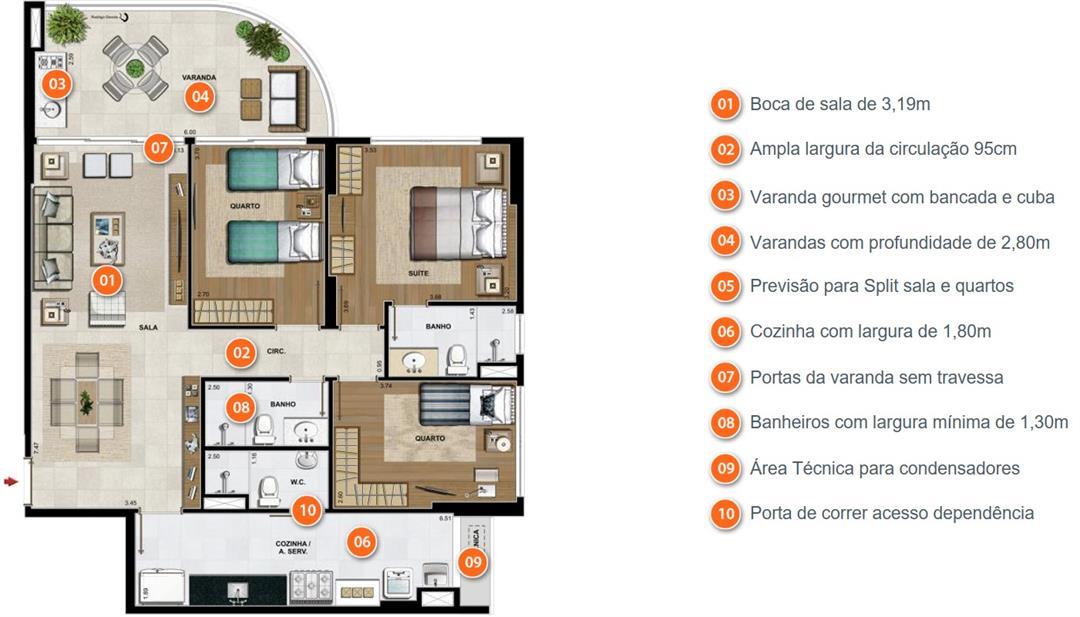 Apartamento, 3 quartos, 115 m² - Foto 10
