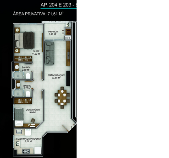 Apartamento, 2 quartos, 71 m² - Foto 7