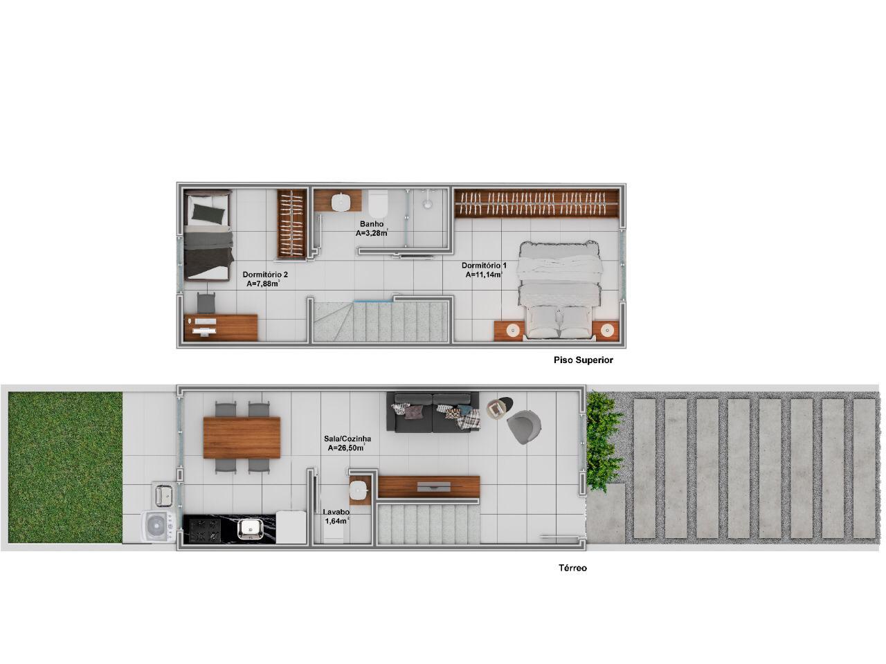 Apartamento, 2 quartos, 60 m² - Foto 2